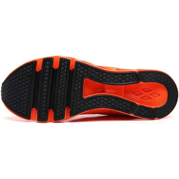 Men\'s Sport Fashion Running Walking Orange Athletic Tennis Sneakers Shoes
